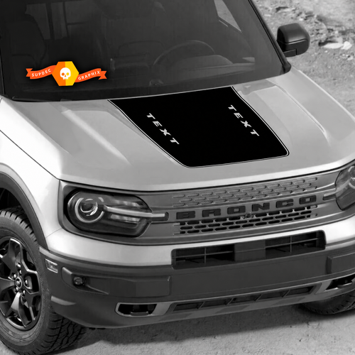 Calcomanía adhesiva personalizada de vinilo para moldura de capó para musclecar horse 2021-2022 11758