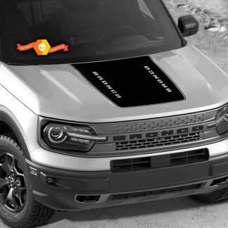 Nuevo Ford Bronco 2021 2022 Logo Bronco Hood Trim Vinilo Calcomanía Calcomanía Gráfico
