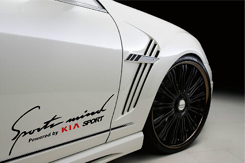Calcomanía adhesiva lateral Sports Mind Powered by Kia para Kia Sportage