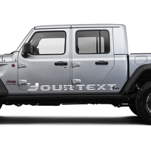 Pegatina de vinilo con gráficos de la bandera de EE. UU. para paneles laterales de roca de la puerta del Jeep Gladiator.
 2