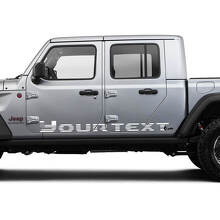 Pegatina de vinilo con gráficos de la bandera de EE. UU. para paneles laterales de roca de la puerta del Jeep Gladiator.
 2