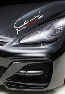 2 deportes mente impulsada por Porsche Cayenne Panamera Decal Etiqueta engomada