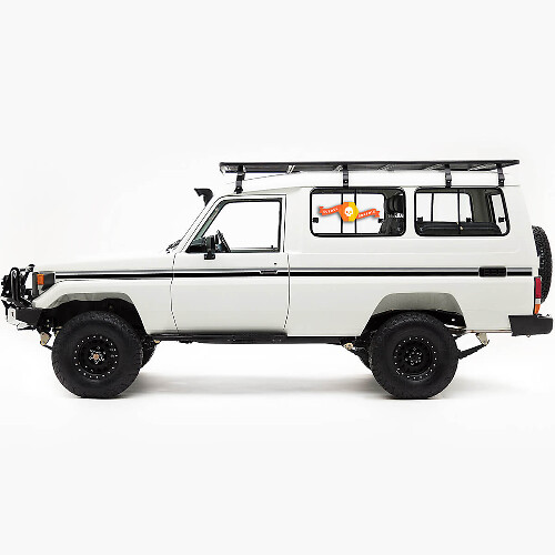 Kit de vinilos con franjas retro laterales para Toyota Land Cruiser Troopy