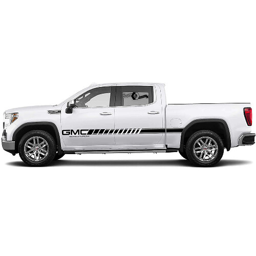 Kit de Pegatinas Vinilo de Rayas Laterales con Acento de Marca para GMC Sierra 1500