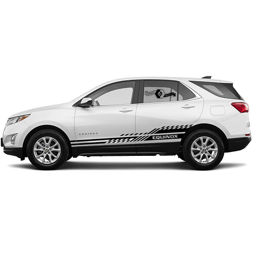 Par de calcomanías gráficas de panel basculante Chevrolet Equinox con rayas laterales 2021, calcomanía de vinilo
