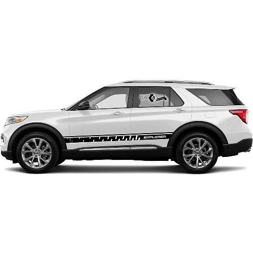 Calcomanías de Franjas Laterales Pegatinas Gráficos de Vinilo Juego de 2 para Ford Explorer