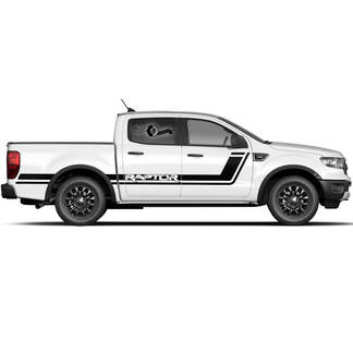 2x Nuevo Ford F150 Raptor 2022 Side Doors Stripe Bed Raptor Graphic Decal Sticker
