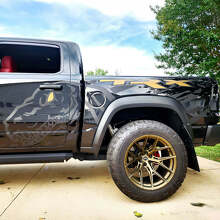 Adhesivo Vinilo Salpicadera Trasera Lateral T-Rex Dinosaurio para Dodge Ram Rebel 1500 TRX 3