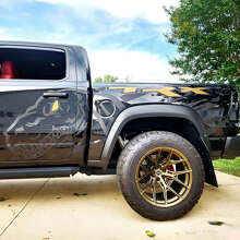Adhesivo Vinilo Salpicadera Trasera Lateral T-Rex Dinosaurio para Dodge Ram Rebel 1500 TRX_3
