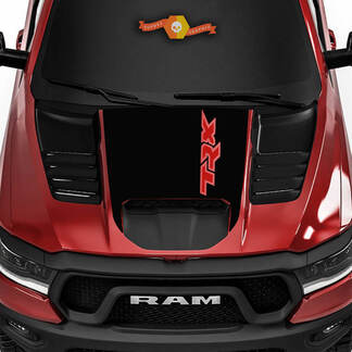 Dodge Ram Rebel 2022+ 2023+ 1500 TRX Hood 2 colores TRX Truck vinilo calcomanía gráficos
