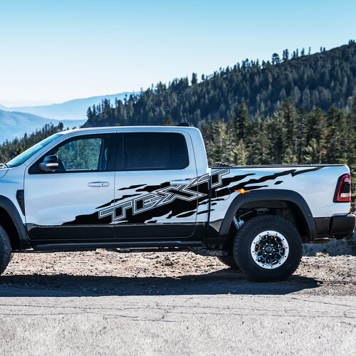 Kit de Vinilo Personalizado para Lodo Splash en el Lado para Dodge Ram Rebel 1500 TRX