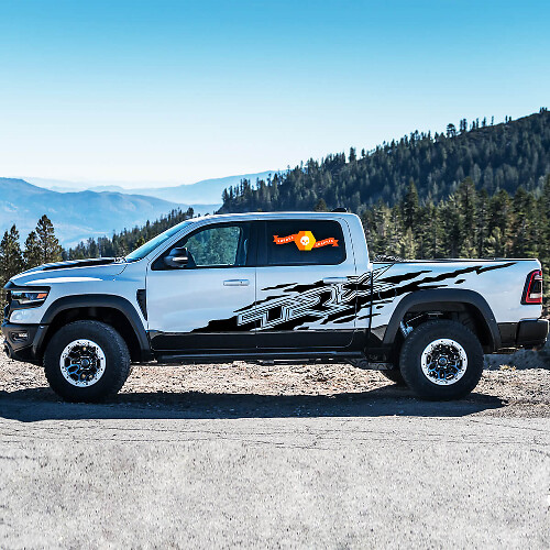 Pegatina Vinilo Lateral Salpicadura de Barro para Dodge Ram Rebel 1500 TRX