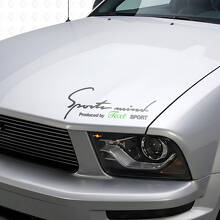 Vinilo adhesivo de capó con letras personalizadas Sports Mind_3