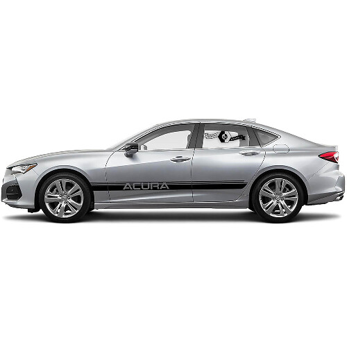 Pegatina de vinilo lateral con franjas de acento de marca para Acura TLX 2021