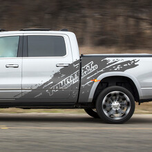 Kit de Adhesivos Laterales Vinilo Supercharged Mud Splash para Dodge Ram Rebel 2021+_3