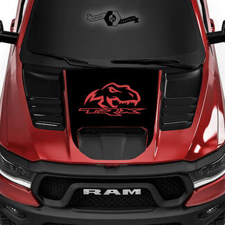 Dodge Ram Rebel 2022+ 2023+ 1500 TRX T-Rex Hood TRX Camión Vinilo Calcomanía Gráfico
