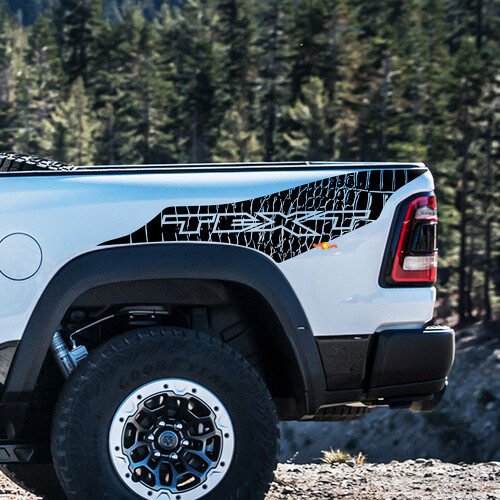 Kit de calcomanías personalizadas de vinilo con textura de piel de dinosaurio para Dodge Ram Rebel 1500 TRX