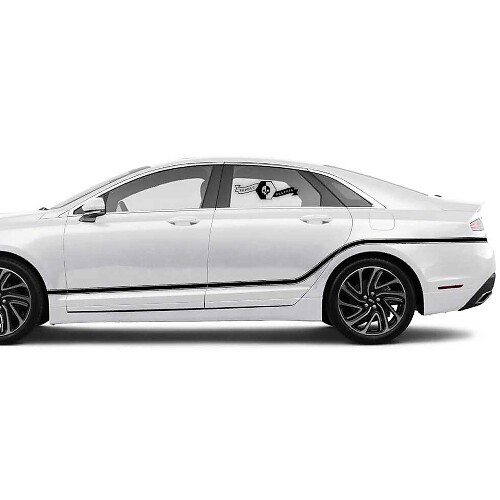 Kit de Vinilo con Franjas Laterales Curvadas para Lincoln MKZ 2020