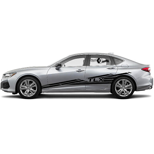 Etiqueta y franjas laterales de vinilo para Acura TLX 2021