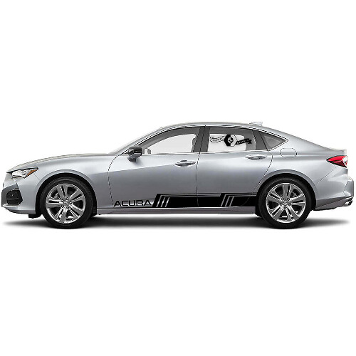 Vinilo adhesivo lateral de líneas geométricas para Acura TLX 2021