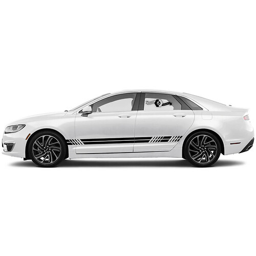 2 x 2020 Lincoln MKZ Door Stripes Rocker Panel Side Lines Calcomanías de vinilo Gráficos Pegatina
