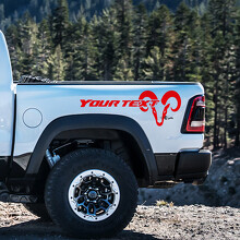 Adhesivo Vinilo Personalizado Estilo Hemi para Paneles Laterales de Dodge Ram 1500_2