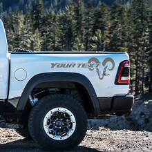 Adhesivo Vinilo Personalizado Estilo Hemi para Paneles Laterales de Dodge Ram 1500_3