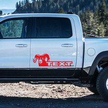 Calcomanía Vinilo Personalizada Estilo Hemi para Puerta Lateral para Dodge Ram 1500_3