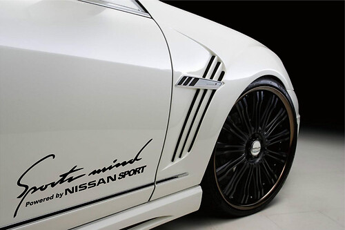 Adhesivo de Vinilo Lateral Sport Mind Powered by Nissan Sport para Nissan GT-R