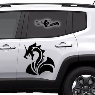 Emparejar cualquier Cars Animals Doors Side 2022+ 2023+ New Truck Cars Logo Vinilo Calcomanía Gráfico
