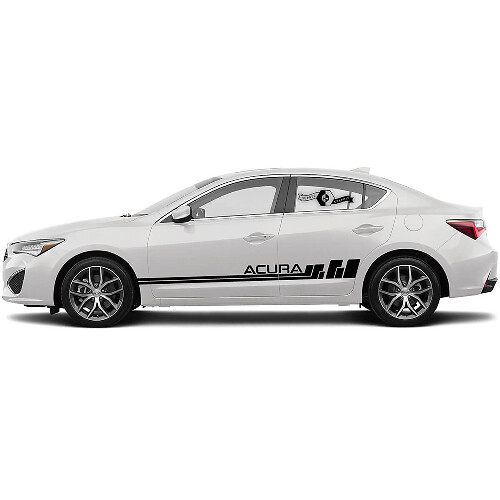 Par Acura 2021 ILX Lado Cualquier Color Logo Gráficos Acura TLX Coche Carreras Vinilo Calcomanía Pegatina
