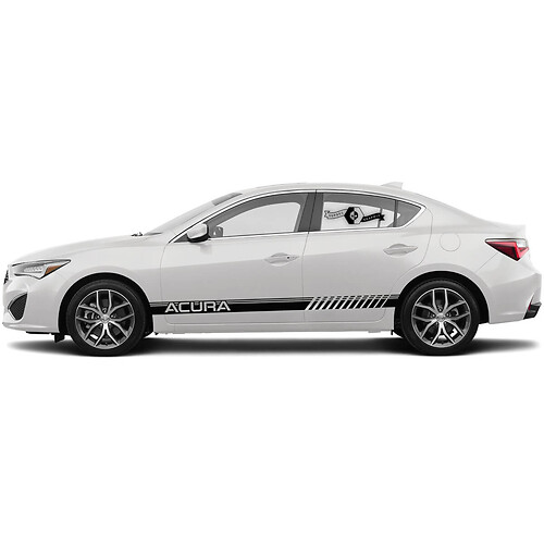 Par Acura 2021 ILX Side Cualquier color Logo Puertas Gráficos Acura TLX Cars Racing Vinilo Calcomanías Pegatinas
