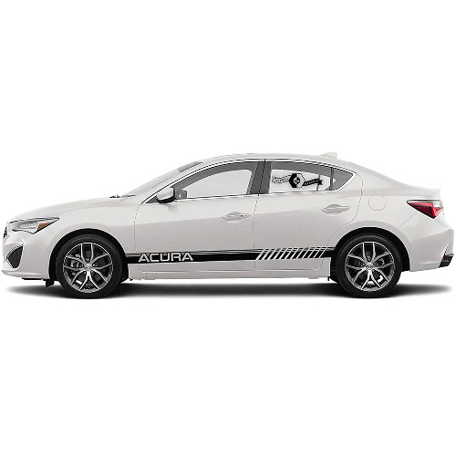 Calcomanía Adhesiva Lateral de Vinilo con Rayas Estilo Racing para Acura TLX 2021