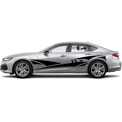 Combinar 2021 ACURA TLX PUERTAS DE PUERTAS Múltiples gráficos de envoltura de color Acura Tlx Carrera de carreras de vinilo Pegatina de calcomanía