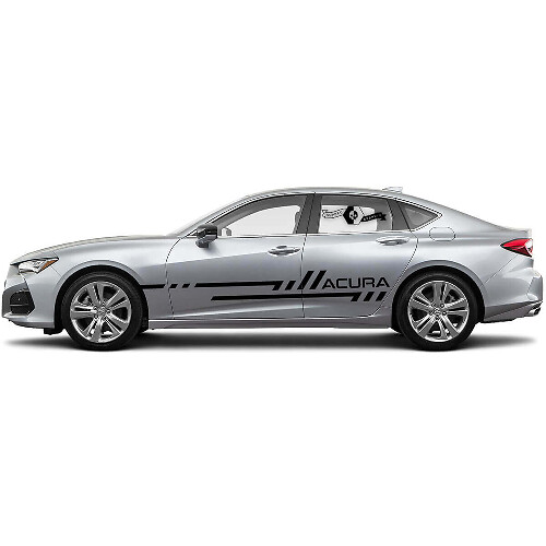 Kit de Calcomanías de Vinilo con Rayas Laterales Estilo Techno para Acura TLX 2021