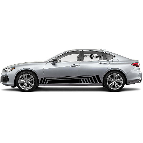 Calcomanía de vinilo lateral de franjas decorativas para Acura TLX 2021