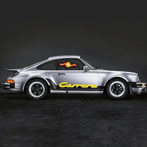 Calcomanía de Rayas con Letra Carrera Lateral 2 Para Porsche 911