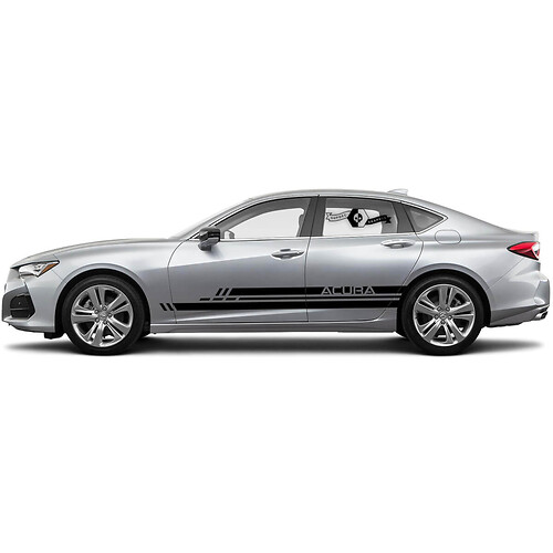 2x 2021+ ACURA TLX Side New Rocker Panel Acura Tlx Carring Carring Vinyl Decal Sticker