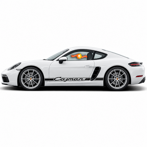 Adhesivo vinilo lateral clásico estilo Carrera para Porsche 718 Cayman