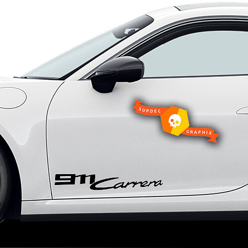 Par de calcomanías Porsche Calcomanía lateral de la puerta del Porsche 911 Carrera

