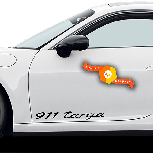 Par de calcomanías Porsche 911 Targa Porsche Calcomanía lateral de puertas
