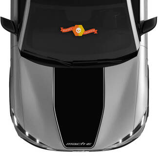Ford Mustang MACH Hood Decal coche vinilo pegatina Shelby Sport rayas de carreras
