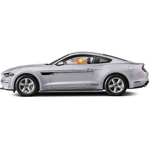 Kit de calcomanías de vinilo de franjas laterales dobles Accent para Musclecar Musclecarmodel ROUSH RS2