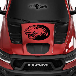 Dodge Ram Rebel 2022+ 2023+ 1500 TRX Hood Dinosaurs Logo T-Rex TRX Camión Vinilo Calcomanía Gráfico

