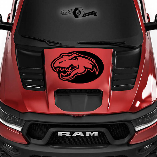 Vinilo adhesivo con logo T-Rex para capó Dodge Ram 1500 TRX