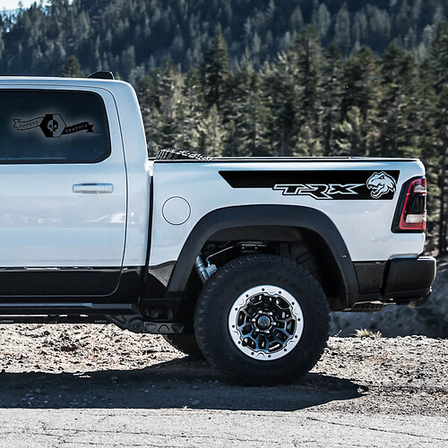 Pegatina de vinilo para cabecera TRX T-Rex para Dodge Ram 1500