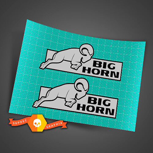 2x Pegatina Vinilo Grande Cuerno Lateral para Camión para Dodge Ram