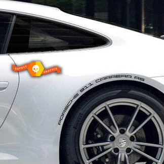 2 Porsche 911 Carrera RS Adhesivo lateral Kit de pasos de rueda Adhesivo adhesivo
