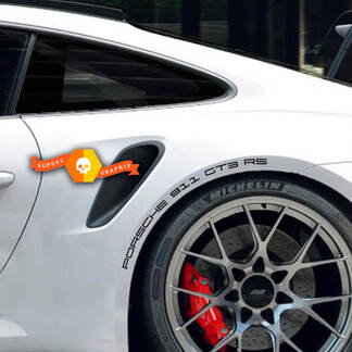 2 Porsche 911 Carrera GT3 RS Adhesivo lateral Kit de pasos de rueda Adhesivo adhesivo
