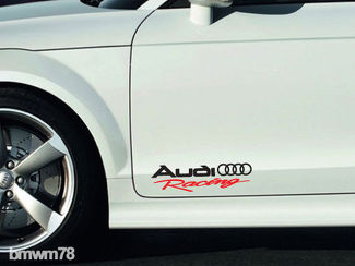 2 Audi Racing Calcomanía Calcomanía A4 A5 A6 A7 A8 S4 S5 S8 Q5 Q7 Rs Tt